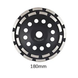 Quality 7 Inch 180mm Grinding Diamond Cup Wheel Double Row Abrasive Disc wholesale