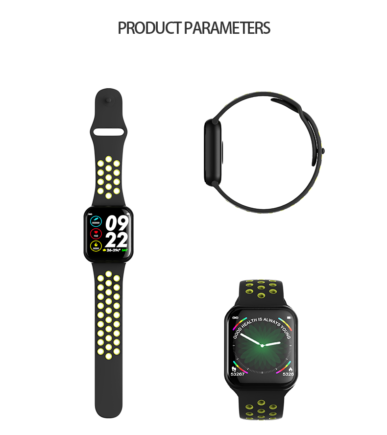 F8 Waterproof Sports Smartwatch Blue Men Women Pink Black Charger Kids Amazfit Gtr Bracelet