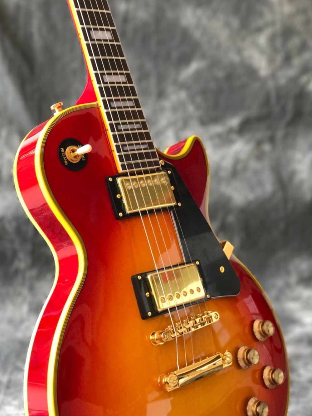 Custom Sunburst color electric guitar Custom LP 60 guitar