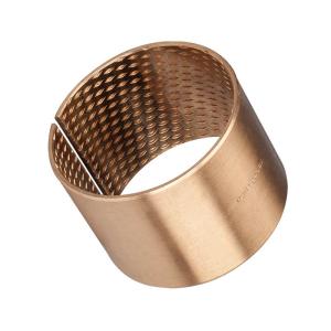 Quality 150N/mm² Oilless Lubrication CuSn8P Bronze Graphite Bushings wholesale