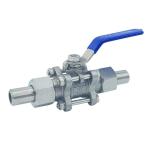 Q21F Stainless Steel 304 316 Three-Piece Ball Valve with Manual Driving Mode and