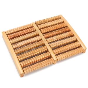 Quality 8 Rows Wooden Shiatsu Foot Massager Durable For Release Stress / Soothe Stiff Muscles wholesale