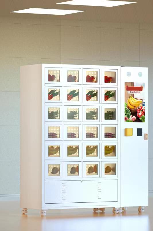 Cooling Locker Vending Machine For Fresh Fruit Vegetables Meat Cakes Sushi