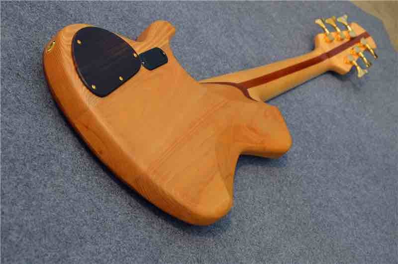 Custom Shop ELM Body Maple Fingerboard Bass Guitar China 6 String Bass Guitar Fingerboard Free shipping