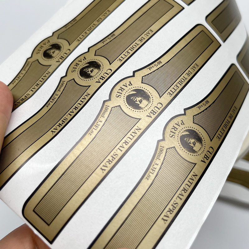 Cosmetic Product Waterproof Self Adhesive Sticker Logo Printing Perfume Bottle Label