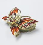 Hot sale cute butterfly shape jewelry box custom portable nice jewelry box