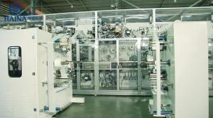 Quality HAINA 85% Efficiency 380V 50HZ Diaper Manufacturing Machine wholesale