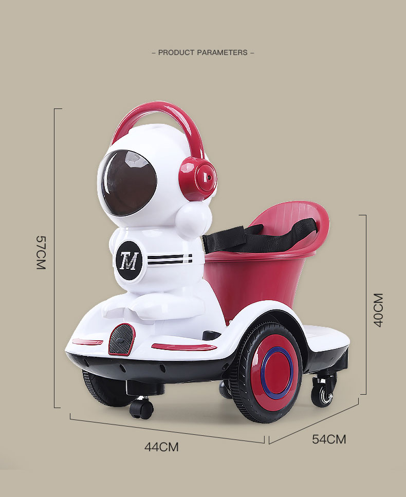 Age 4-6Y Electric Vehicles 6V 4AH Truck Car Children's Cartoon Push and Racer LED Lights Max Weight 50lbs