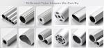 Extruded Telescoping Aluminium Tube Pipe Oval Tubing OEM