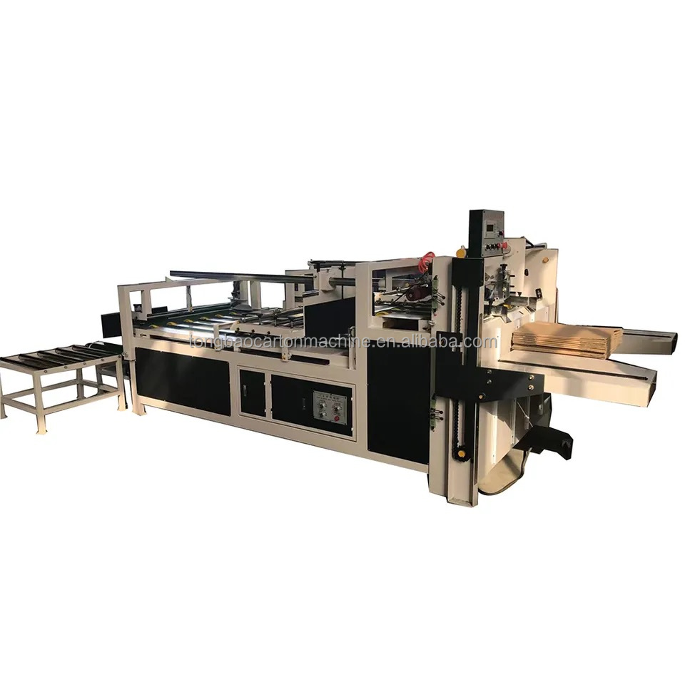 600mm Pressure Model Semi Automatic Corrugated Box Folder Gluer for Two-pieces Manufacture Machine