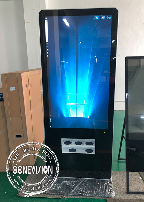 22"-65" Floor Standing Digital Signage Smart Phone Wireless Charging Station With In