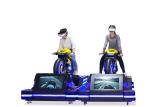 Motorbike VR Driving Simulator Fiber Glass 360 Degree Rotation For Theme Park