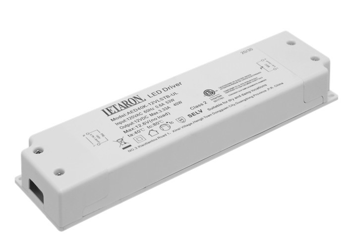 Output Power 40W ETL Dimmable LED Driver For Bathroom Mirror Lighting