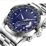 YHSK-098 Stainless Steel Quartz Watch 42mm Water Resistant Quartz Watch Calendar