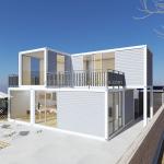 Galvanized Steel Square Tubes Customizable Prefabricated Container for Family