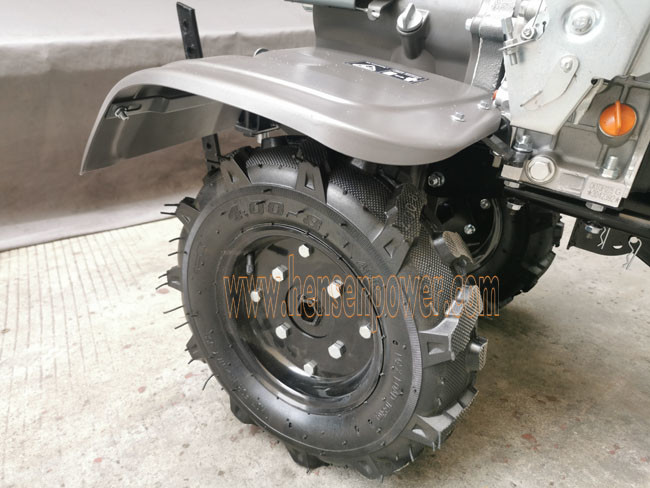 Recoil Start Type Four Stroke Two Wheeled Agricultural Tractor With 100 Lbs Capacity