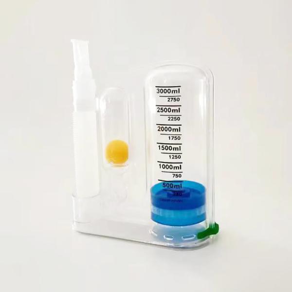 3000cc Single Ball Lung Breathing Trainer Adjustable Spirometer For Breathing