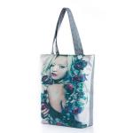 New female beauty magazine printed canvas shoulder bag woman