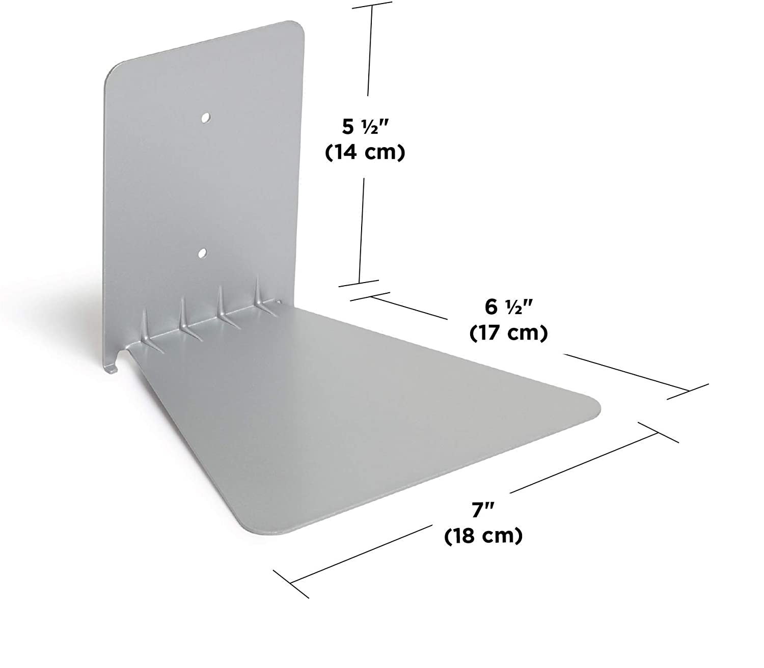 Detachable Metal Floating Bookshelf for Home Library Heavy Duty and Modern Design