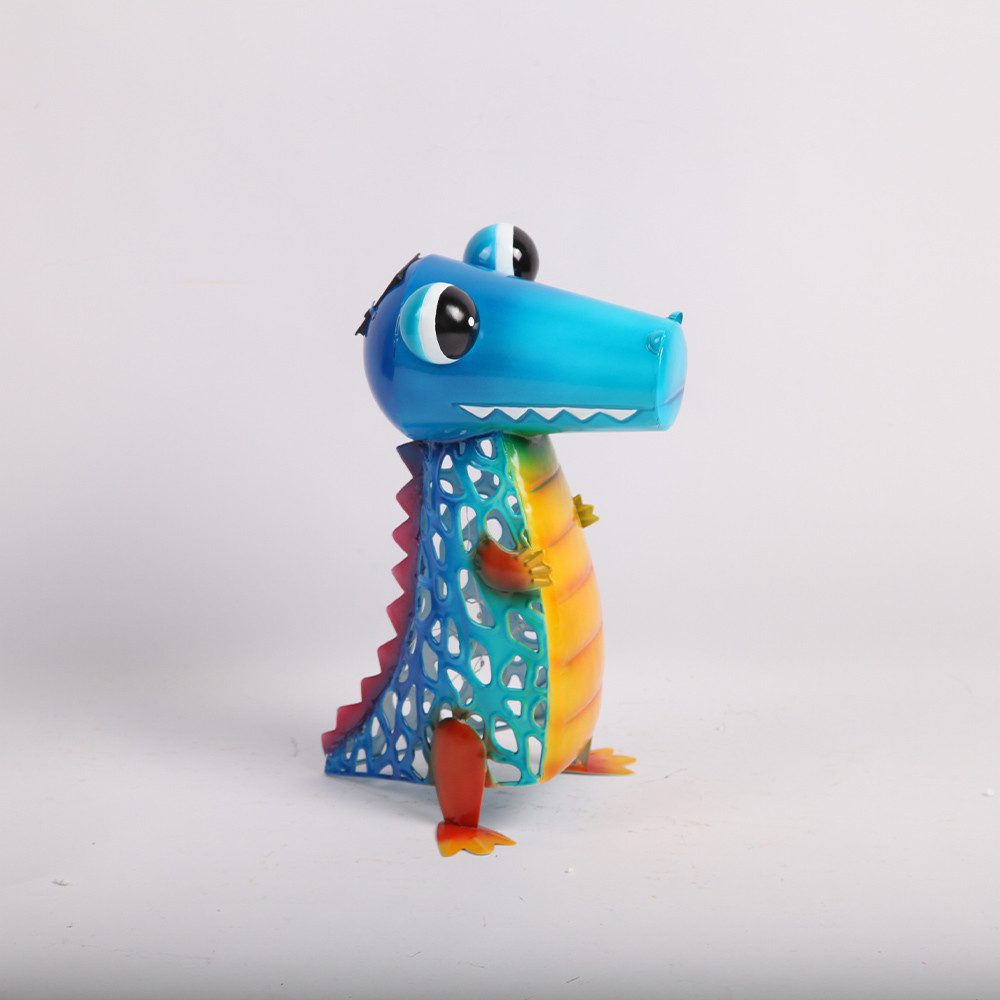 Customized Metal Animal Garden Ornament Decorative Colorful Series
