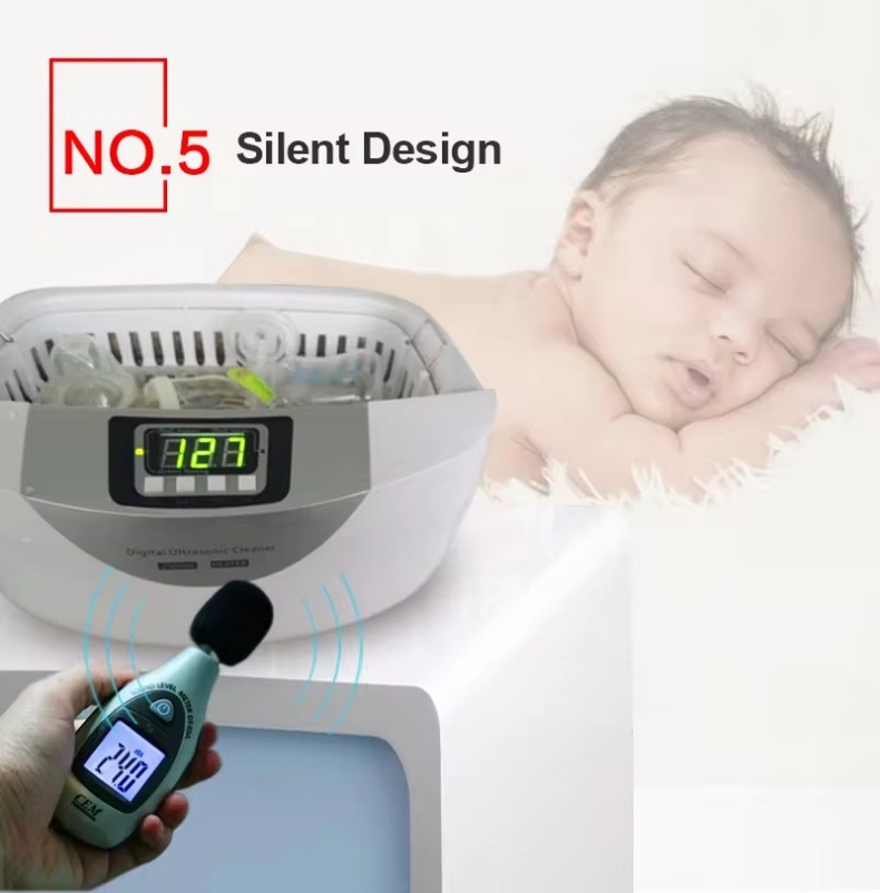 2.5L Dental Ultrasonic Cleaner Multi Purpose Cleaning Function Digital Ultrasonic Cleaner