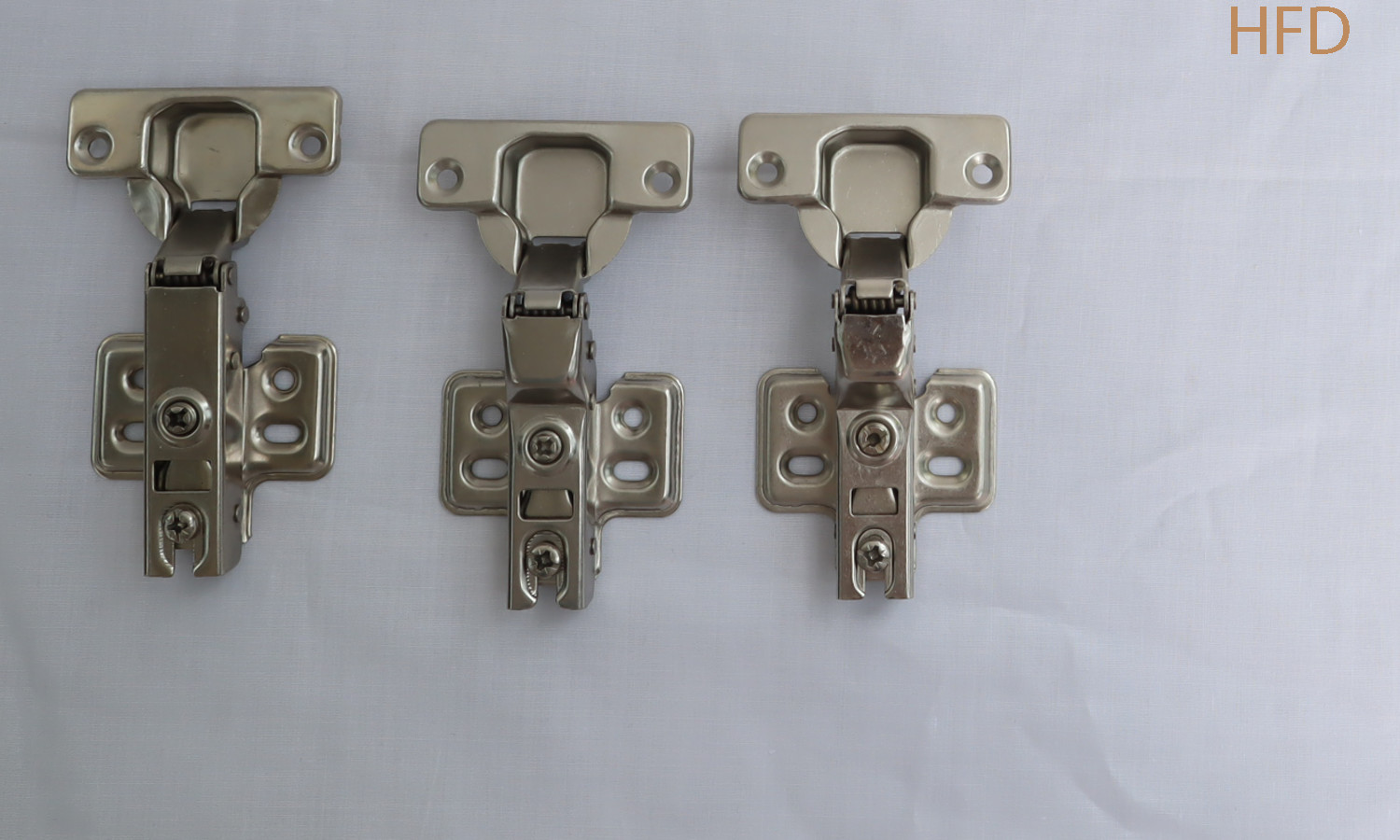 Inset Steel Nickel Plated Cabinet Door 90 Degree Hinge Four Hole