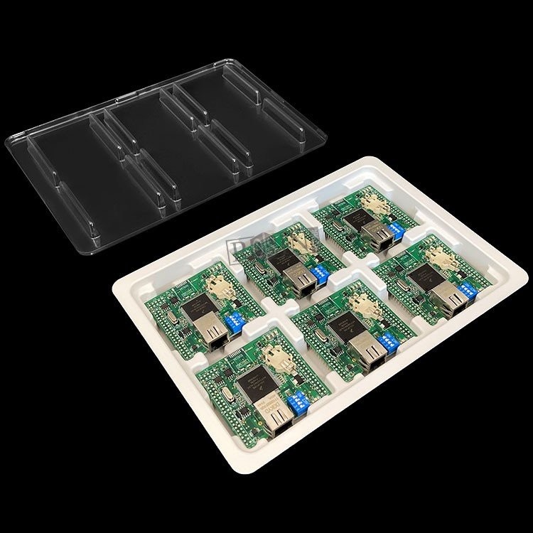 Custom Black Pp ESD Plastic Trays Electronic ESD PCB Tray Anti Static