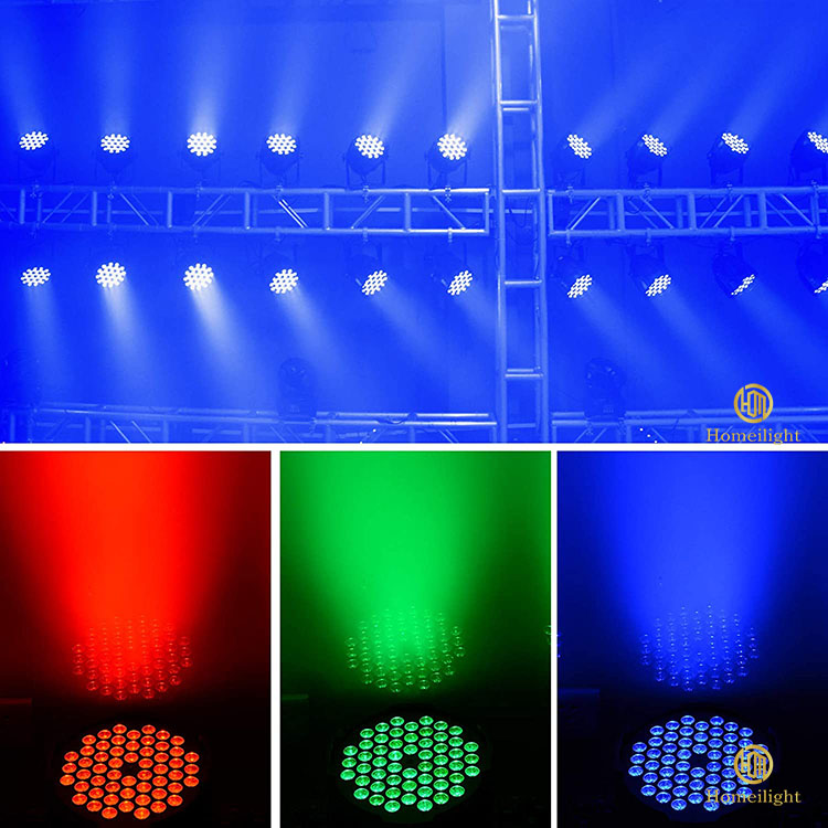 54x3w LED Par Can Lights IP65 5600K With 3in1 RGBW Color Mixing