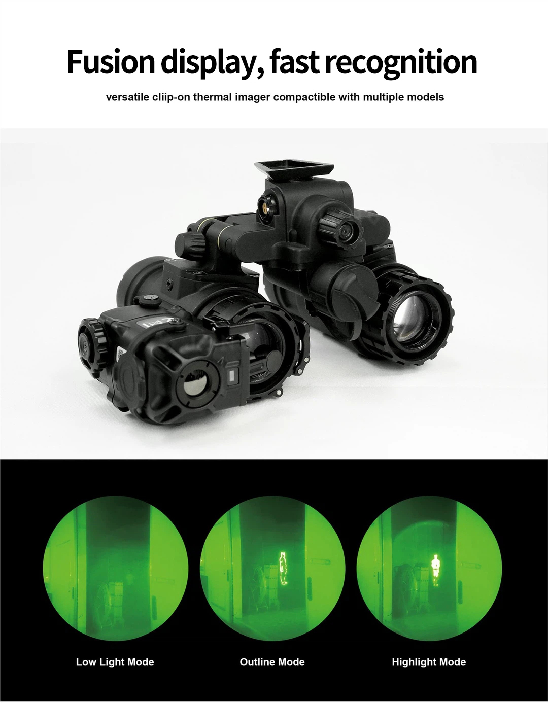 UND-C Clip on Thermal lmager 384*288/640*512 Night Vision scope Clip-on Thermal Scope OPTICS Hunting thermal monocular Mini