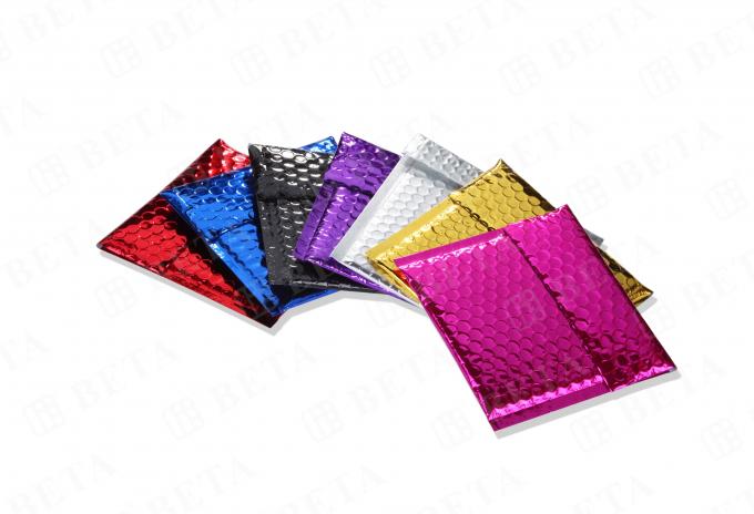 Moisture Proof Glamour Mailers Colorful 6x10 Metallic Bubble Mailers 0