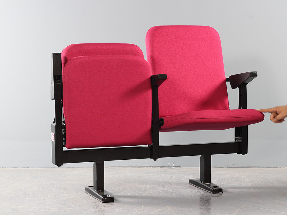 Folding Fabric Beam Mounted Stadium VIP Chair With Armrest