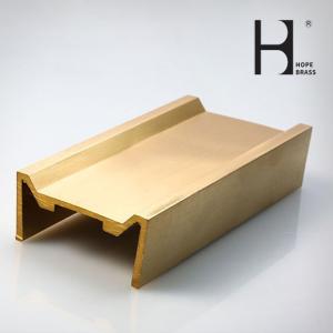 Quality Anti Fade 58% Copper U Shaped Metal Channel For Door Construction wholesale