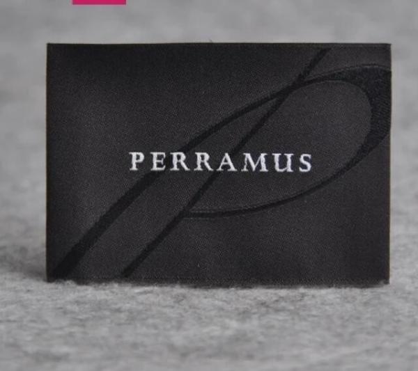 Iron On Woven Apparel Labels Adhesive For T - Shirt Neck Ultrasonic Cut