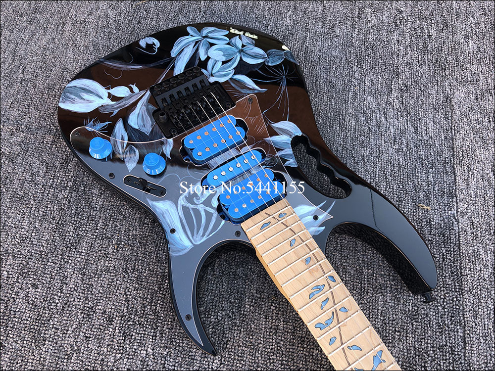 2019 High quality Electric Guitar Floyd rose Electric Guitar Hand painted guitar body free shipping