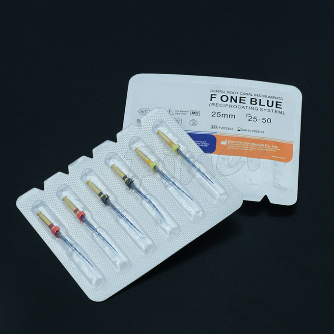 Heat Activated Dental Rotary Files Dental Endodontic Nickel Titanium Blue File