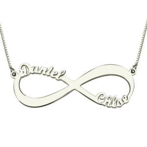 Quality 15.7in Infinity Custom Silver Necklaces wholesale
