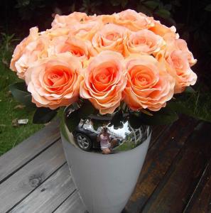 Quality UVG Artificial Velvet Rose Flower Beauty Table Centerpieces Wedding Accessory Indoor wholesale