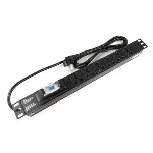 China 1U 6 way Cabinet PDU with Power Light and 1P air circuit breaker 250V, 10A Universal on sale