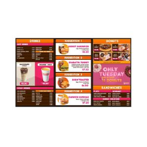 Quality Wall Mounted Signage 1920x1080 Digital Menu Board wholesale