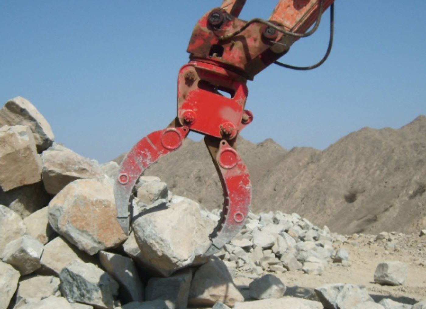 Multifunction Excavator Grapple Bucket , Excavator Grabber For Stone / Wood