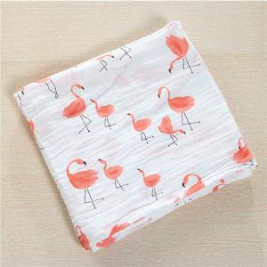 Quality Baby Muslin Swaddle Blankets Nursing Cover Reusable Easy Care MSB 021 wholesale