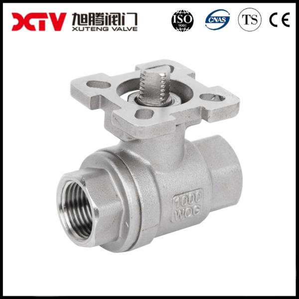 Xtv 2PC High Platform/Manual Stainless Steel Ball Valve for GB Standard PN1.0-32