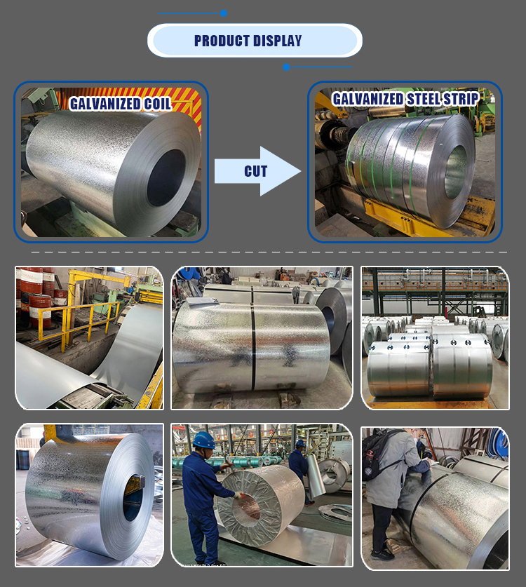 Z40 Z60 Z80 M4 M5 0.27mm 0.3mm Oriented Silicon Steel Coil Galvanized Steel Sheet Metal Roll Coil with PVOC Certificate