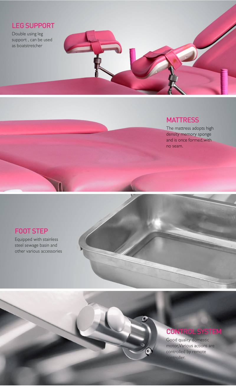 W720MM Multi-Functional Electric Gynecological Examination Bed For Pregnant Women