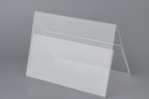 Quality Acrylic Transparent Sign Stand Display Holder free standing for outdoor wholesale