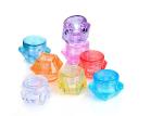 Diamond Shape Plastic Cosmetic Jars Non Spill Various Color 5 / 10 / 15G