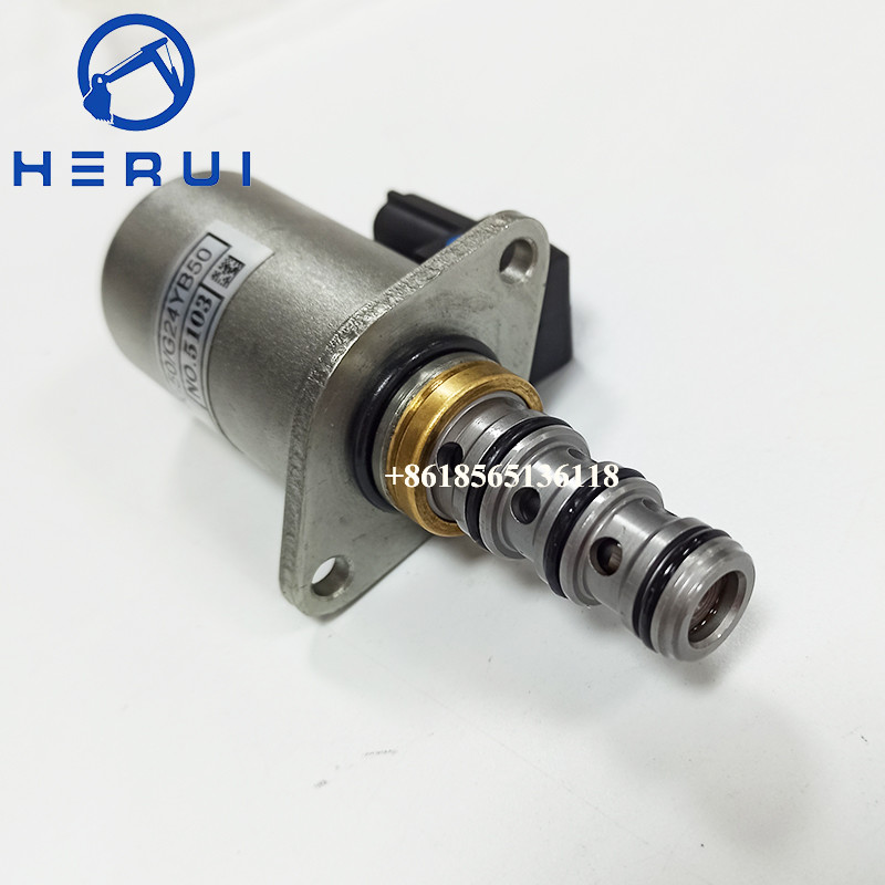KWE5K-50/G24YB50-NA Solenoid Valve Mechanical Excavator for SK200-6E SK230-6E