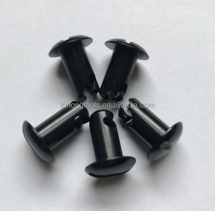 Universal 0.500" BLACK ALUM. QUICK TURN DZUS FASTENERS DOME HEAD BUTTONS/STUDS for Easy Installation on Any Vehicle