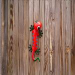Yard Metal Gecko Wall Decor Hanging Metal Lizard Garden Ornament