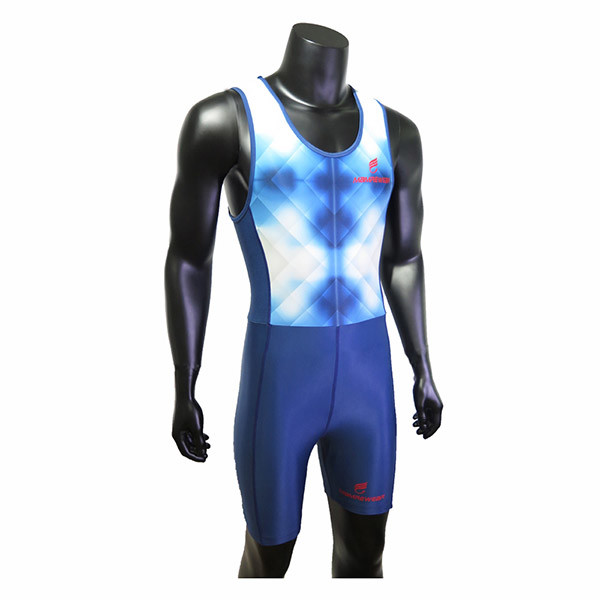 Adults Blue Crew Uniform Rowing Suit Flatlock Stitching XS To XXXL Size